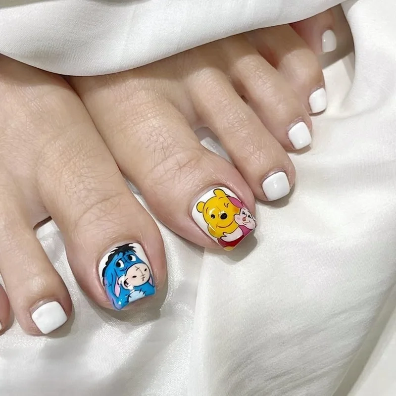 Nail chân vẽ hoạt hình phù hợp với mọi lứa tuổi
