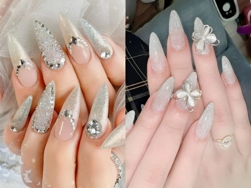 Nhũ kim tuyến nail giúp bộ móng thêm lung linh