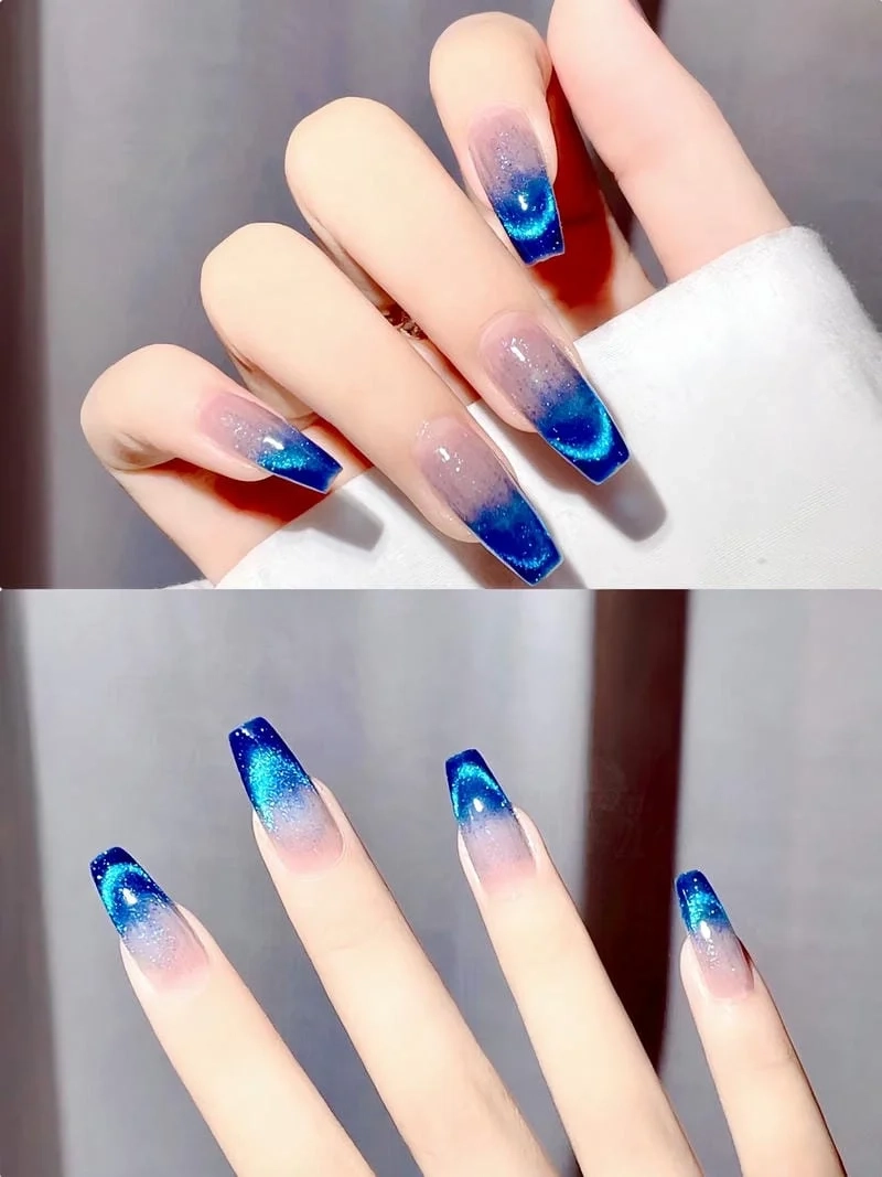 Nail mắt mèo ánh trăng mang lại vẻ đẹp huyền ảo