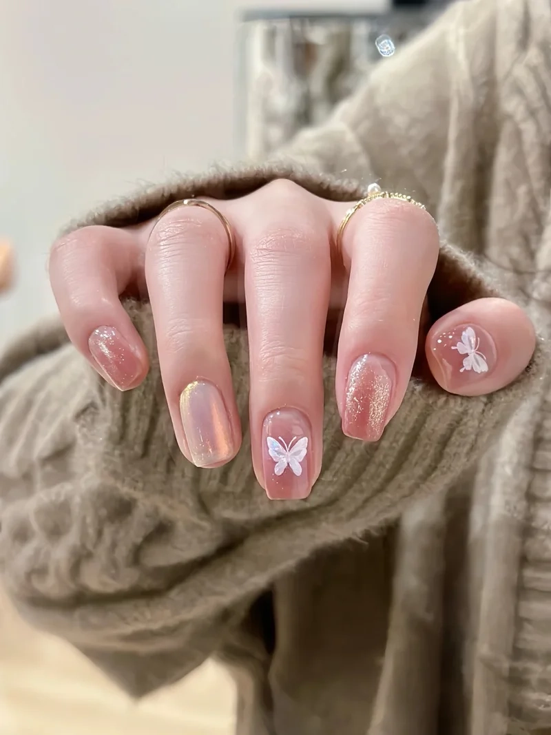 Kiểu nail màu hồng thạch vẽ đẹp như mơ nàng không thể bỏ lỡ
