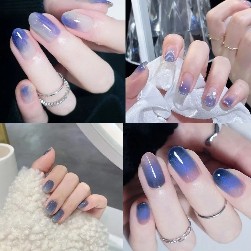 Nail ombre xanh giúp nàng luôn nổi bật với vẻ đẹp nhẹ nhàng
