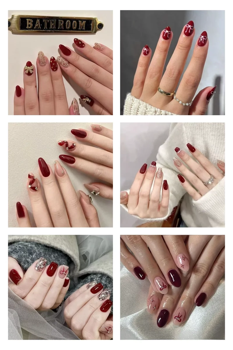 Nail tết nhẹ nhàng giúp nàng rạng rỡ đón năm mới
