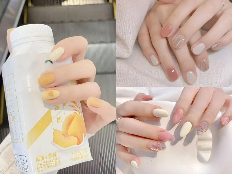 Bộ móng tay nhẹ nhàng giúp nàng thêm phần thanh lịch