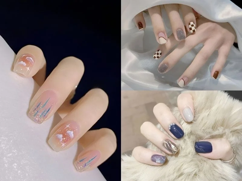 Bộ móng tay đẹp nhẹ nhàng phù hợp với mọi phong cách