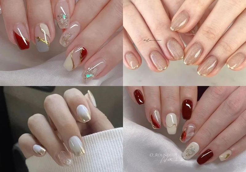 Mẫu nail đơn giản nhẹ nhàng cho móng ngắn giúp đôi tay thêm phần cuốn hút