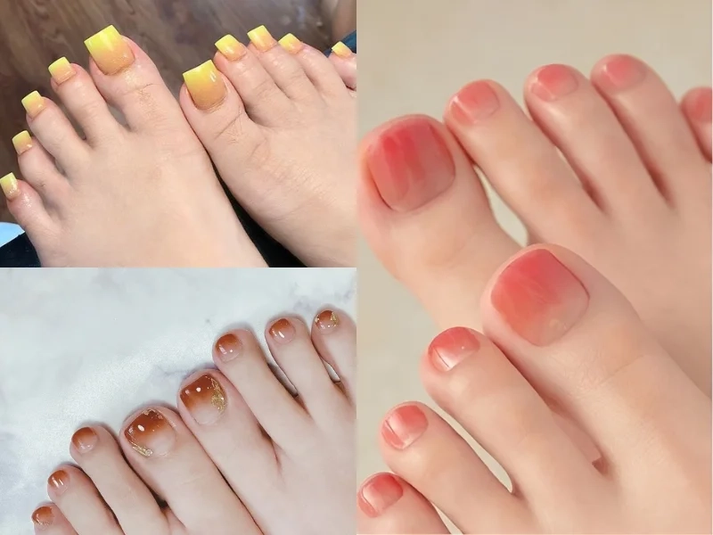 Nhẹ nhàng móng chân đẹp phù hợp với mọi phong cách