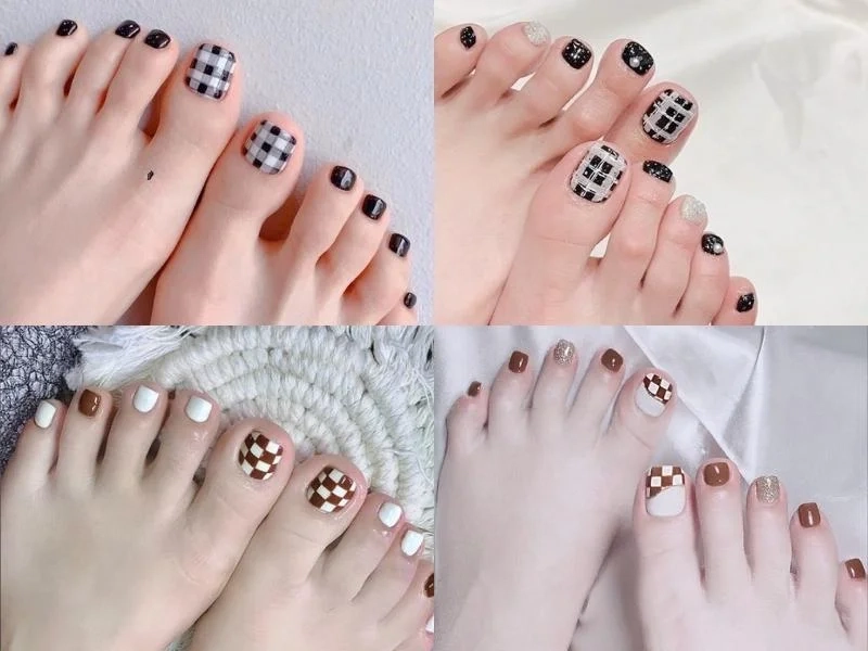 Những mẫu nail chân đẹp nhẹ nhàng mang lại vẻ đẹp tinh tế