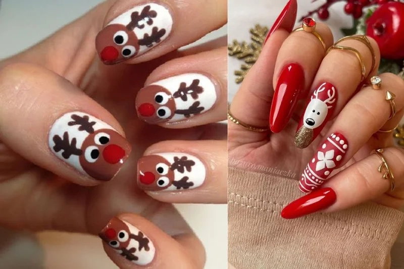 Nail giáng sinh đơn giản nhưng vẫn đầy cuốn hút