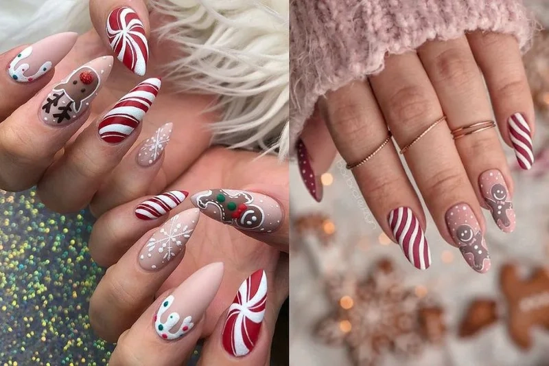 Móng tay giả noel mang lại vẻ đẹp ấn tượng