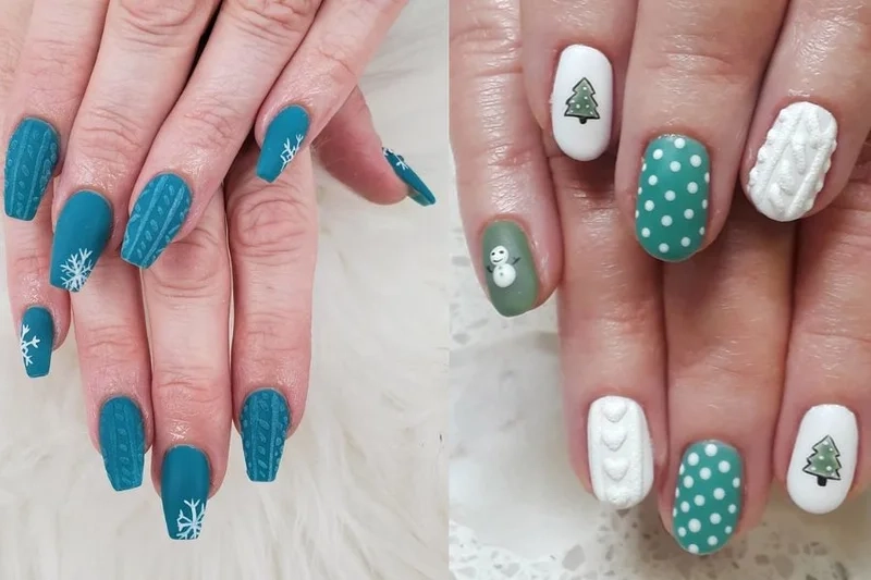 Mẫu móng tay noel đẹp giúp nàng có bộ móng nổi bật