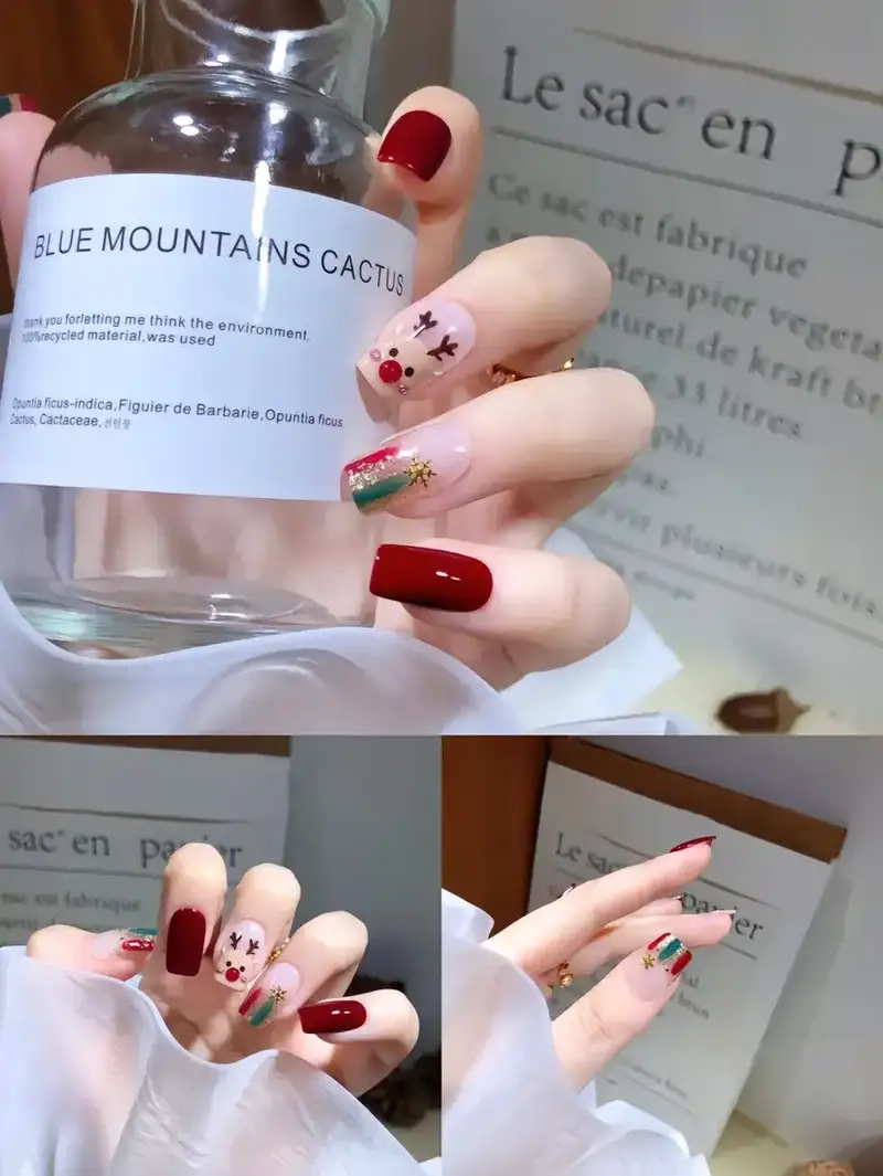 Mẫu vẽ móng tay noel giúp nàng có bộ móng xinh đẹp nhất