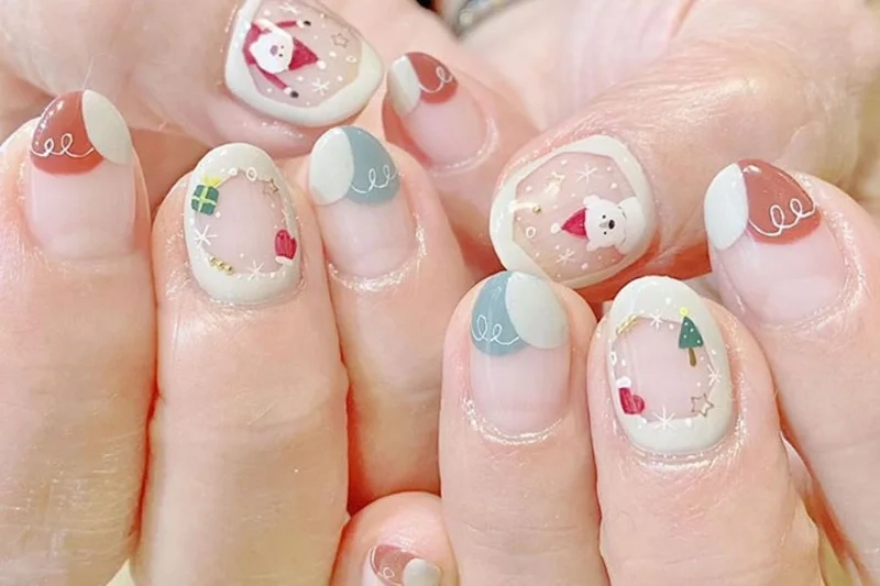 Mẫu nail noel đẹp giúp nàng có bộ móng hoàn hảo