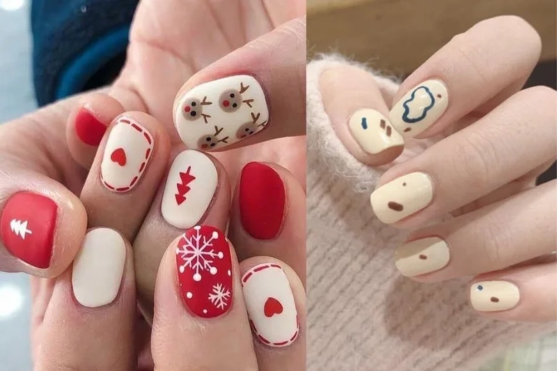 Mẫu nail christmas giúp nàng có bộ móng ngọt ngào