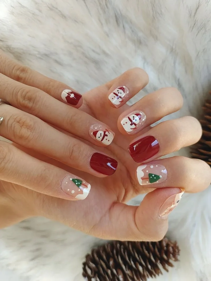 Mẫu nail đẹp cho noel mang lại vẻ đẹp sang trọng