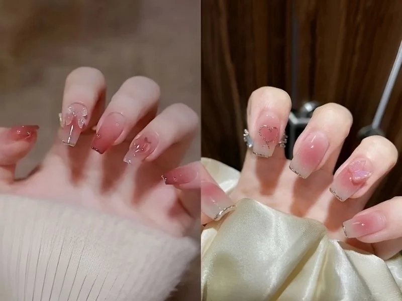 Mẫu móng tay ombre giúp bàn tay thêm phần nữ tính và nổi bật