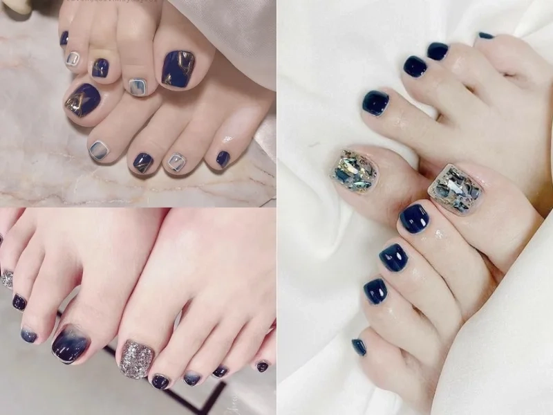 Mẫu nail chân ombre đơn giản nhưng vẫn giữ được nét sang trọng