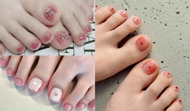 Nail chân omber bền đẹp giúp nàng tự tin mỗi bước đi