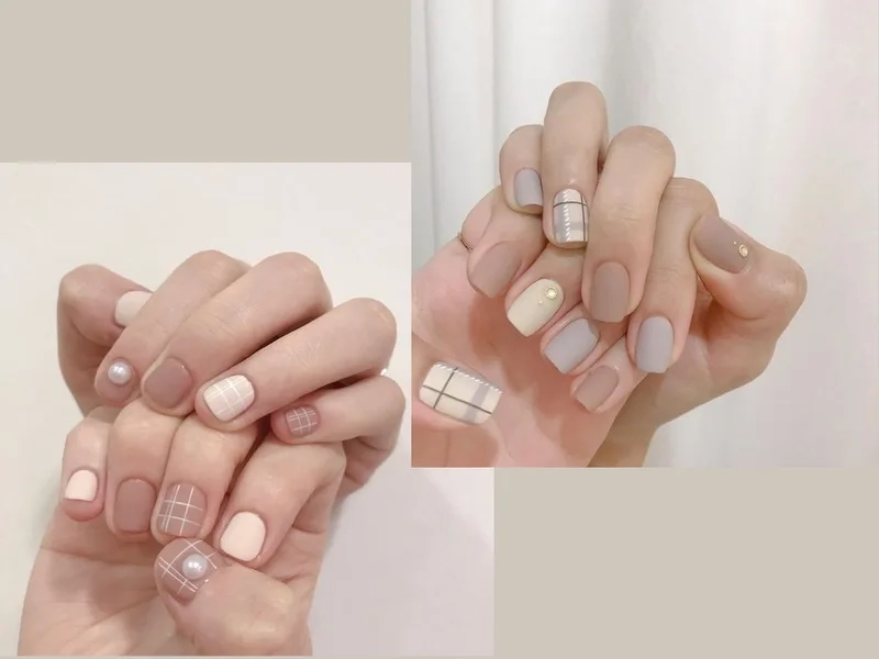 Mẫu nail tết nhẹ nhàng phù hợp với nàng yêu thích sự thanh lịch