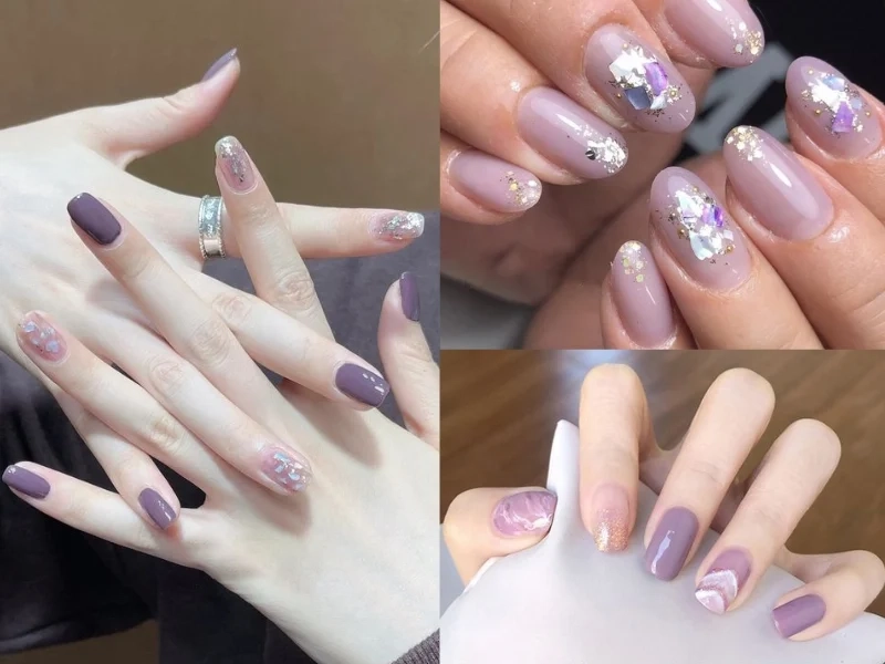 Mẫu móng tay ẩn xà cừ đẹp giúp nàng luôn nổi bật