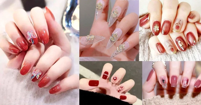 Mẫu nail xinh ngày tết phù hợp với mọi trang phục