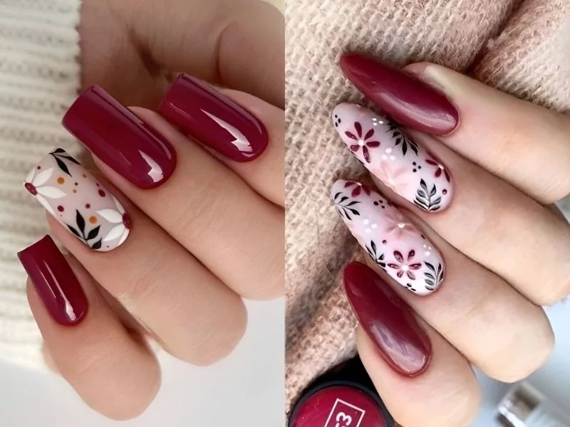 Nail xinh cho ngày tết giúp nàng thêm phần nữ tính