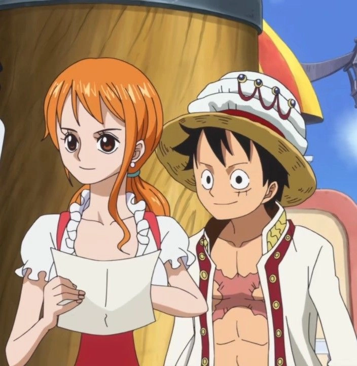 One Piece Luffy Nami sự đồng hành giữa hoa tiêu tài năng và thuyền trưởng mạnh mẽ