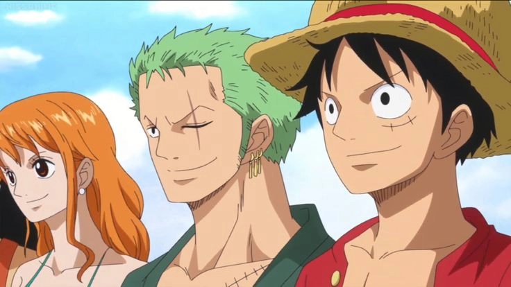 One Piece Luffy Zoro Nami bộ ba quan trọng của băng Mũ Rơm