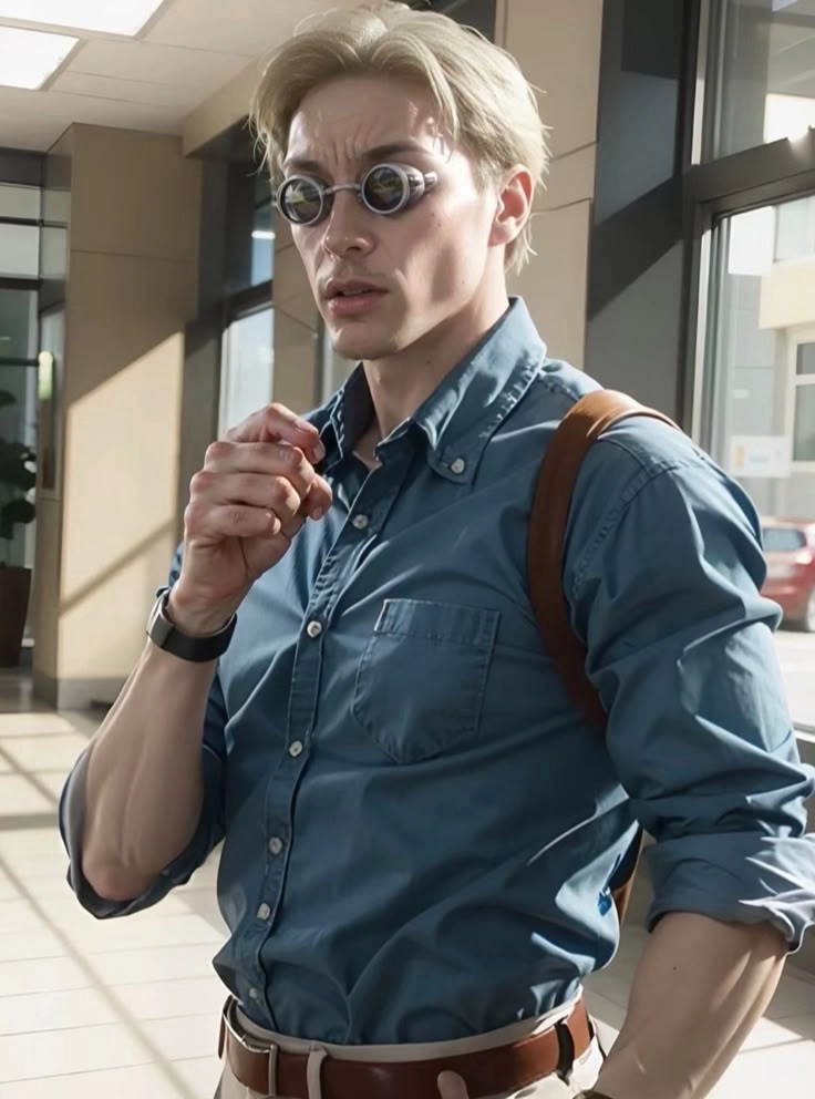 Nanami cosplay bộ vest đặc trưng tạo nên phong cách riêng