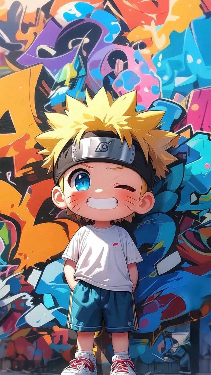 Naruto chibi ngầu dù nhỏ bé nhưng vẫn đầy khí chất