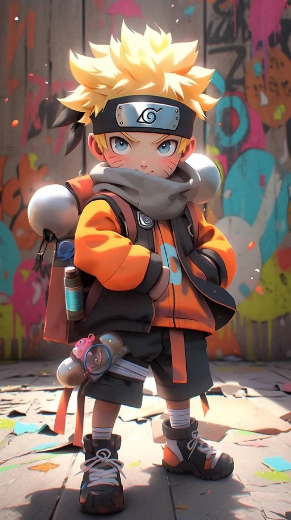 Tự tay tô màu naruto chibi cực vui