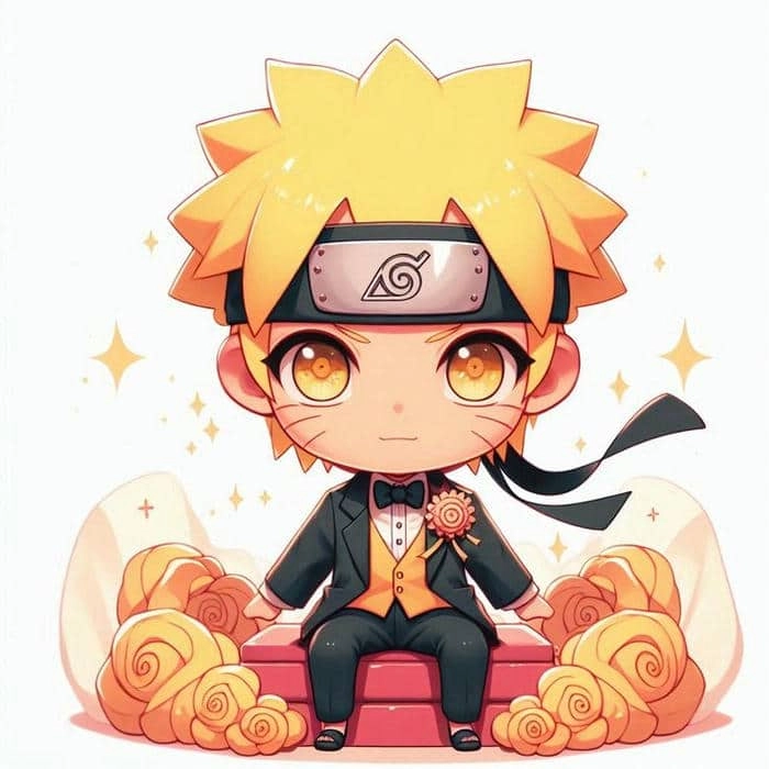 Chibi Naruto phiên bản dễ thương của Hokage vĩ đại