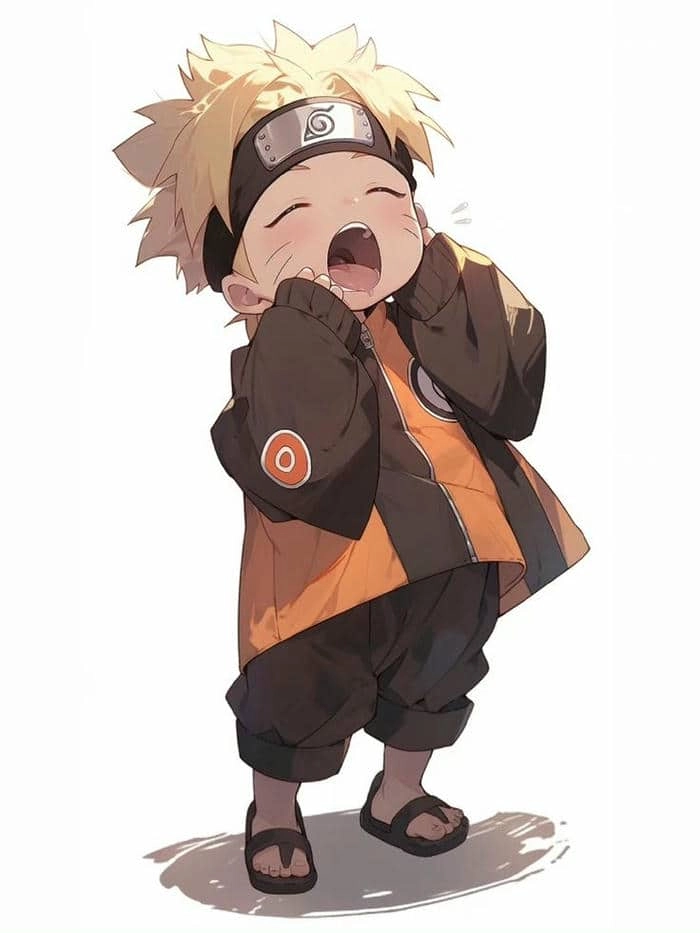Sáng tạo với tranh to màu naruto chibi