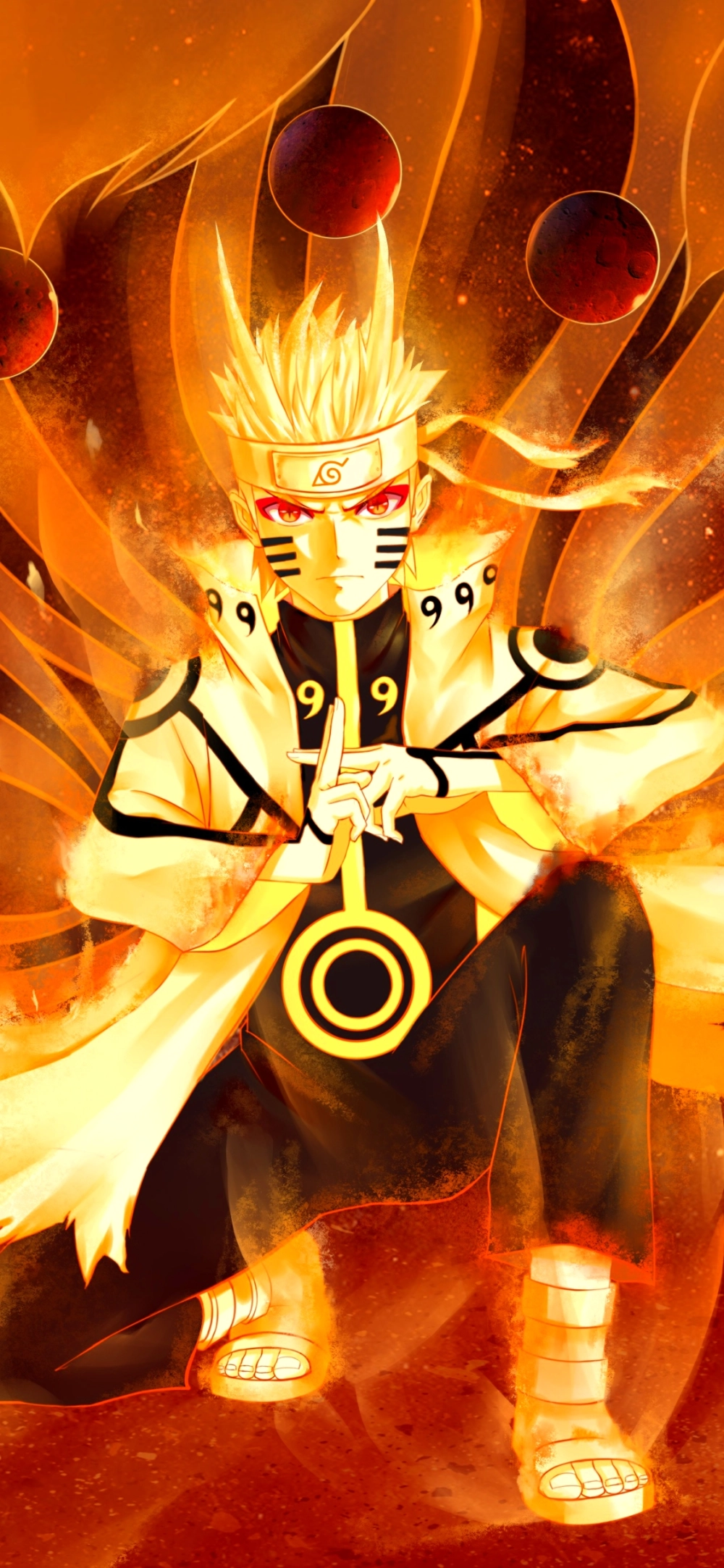 Hình nền đẹp Naruto ngầu khi ninja huyền thoại bước vào cuộc chiến