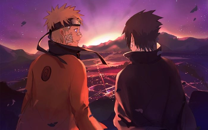 Sasuke Naruto 4K hình ảnh sắc nét về mối quan hệ phức tạp của hai ninja