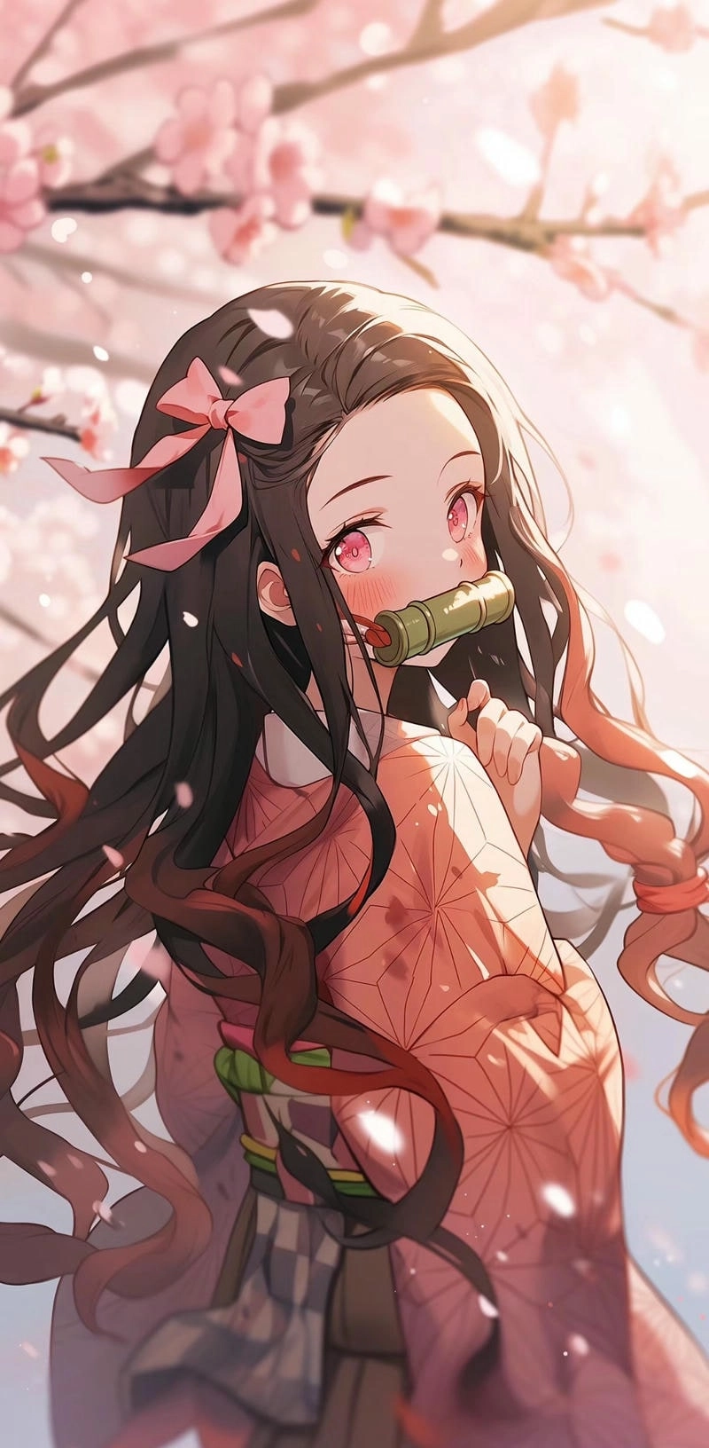 Hình Nezuko cute nét đáng yêu của nhân vật được yêu thích