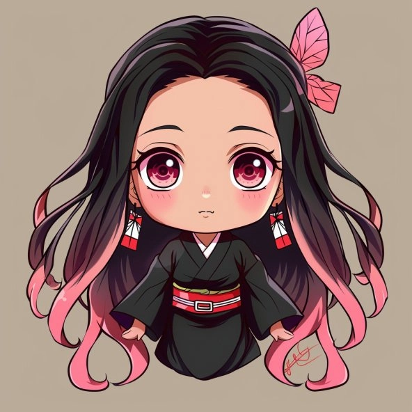 Hình Nezuko cute chibi vẻ đẹp trong sáng và hồn nhiên