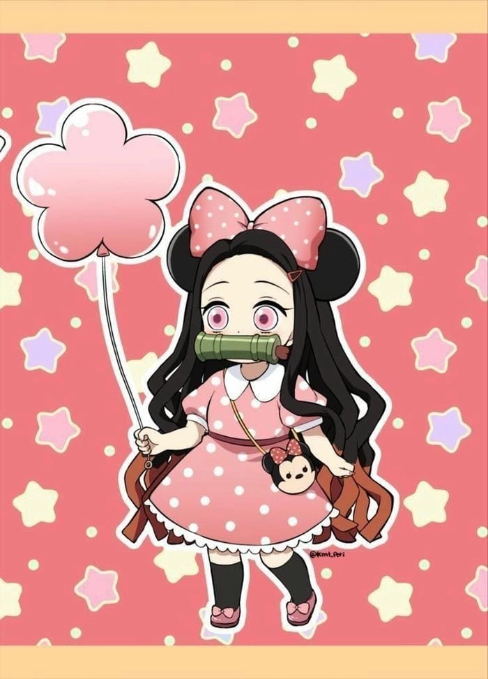 Hướng dẫn từng bước vẽ nezuko chibi cute chuẩn anime