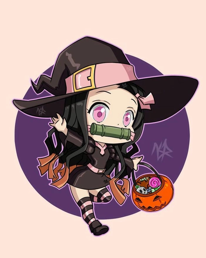 Thử tài nezuko chibi vẽ phong cách kawaii