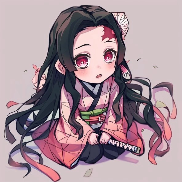 Xem ngay hình nezuko chibi cute cực kỳ dễ thương