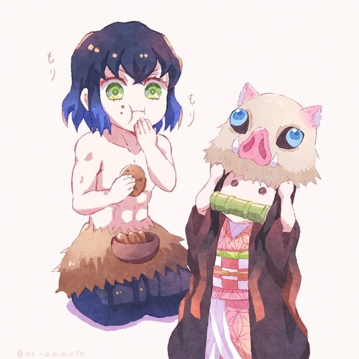 Nezuko x Inosuke cặp đôi hoang dã nhưng đáng yêu