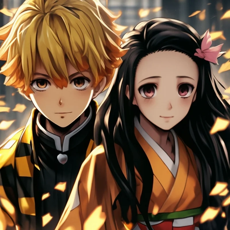 Zenitsu x Nezuko chàng kiếm sĩ si tình và cô gái quỷ đáng yêu