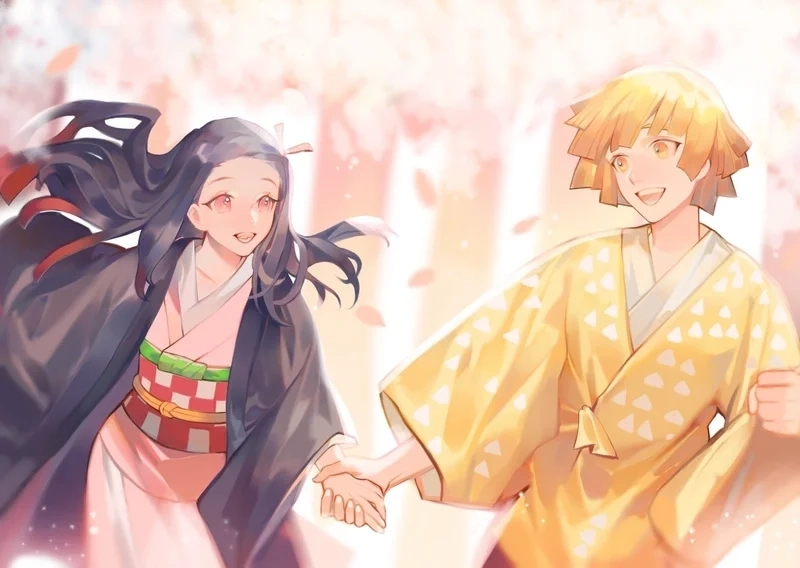 Nezuko x Zenitsu hentai phiên bản táo bạo của cặp đôi