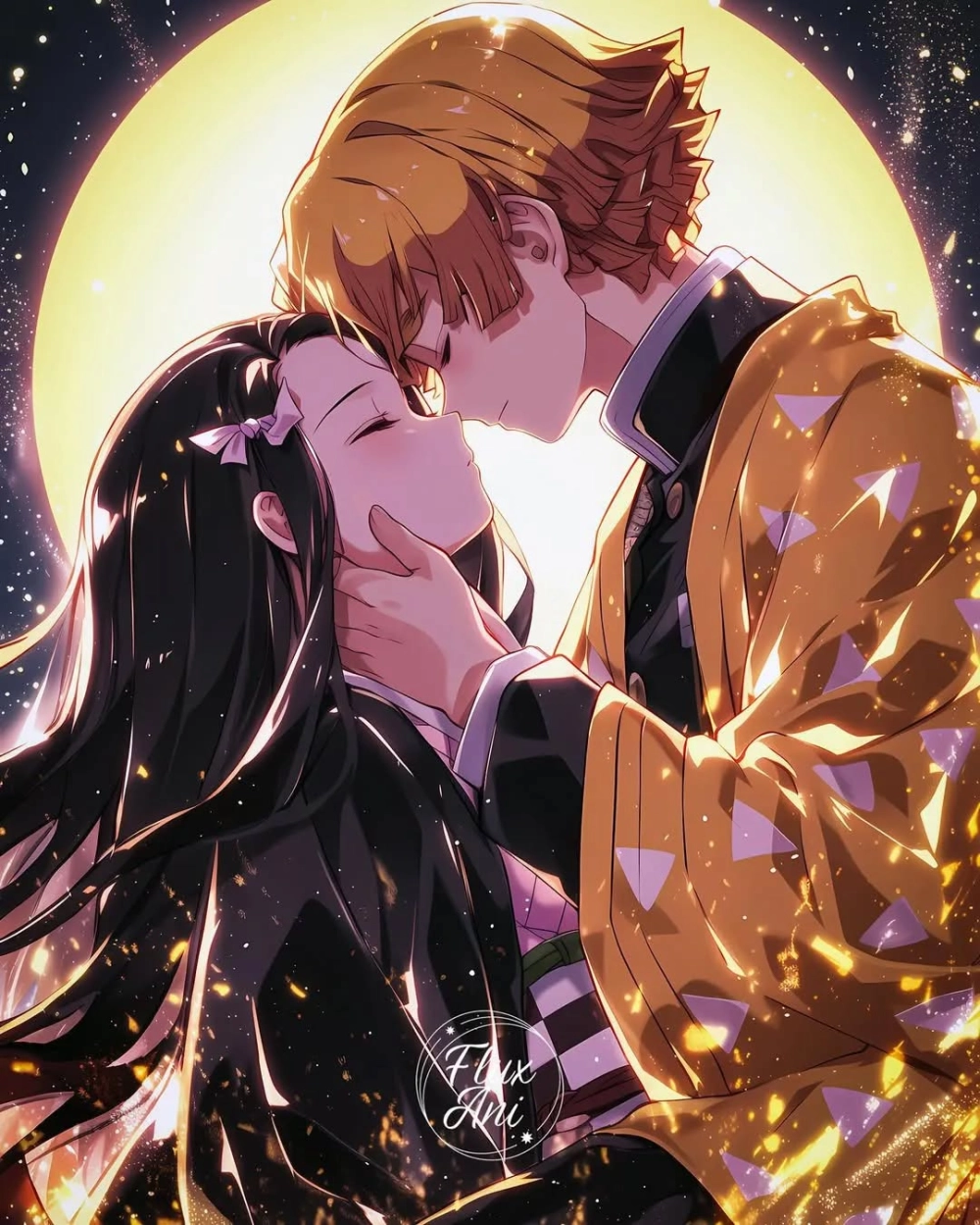 Nezuko x Zenitsu truyện tranh câu chuyện tình yêu nhẹ nhàng
