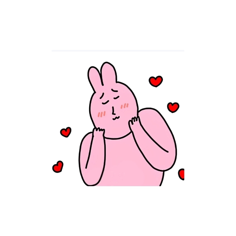 Meme con thỏ ngại nhưng không thể giấu được sự đáng yêu
