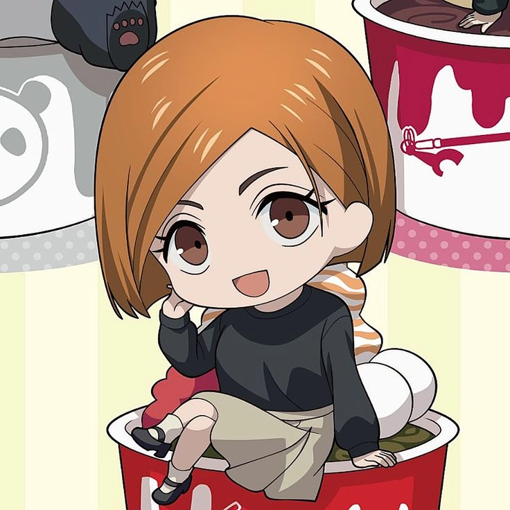 Kugisaki Nobara chibi hình ảnh đáng yêu của nữ pháp sư mạnh mẽ
