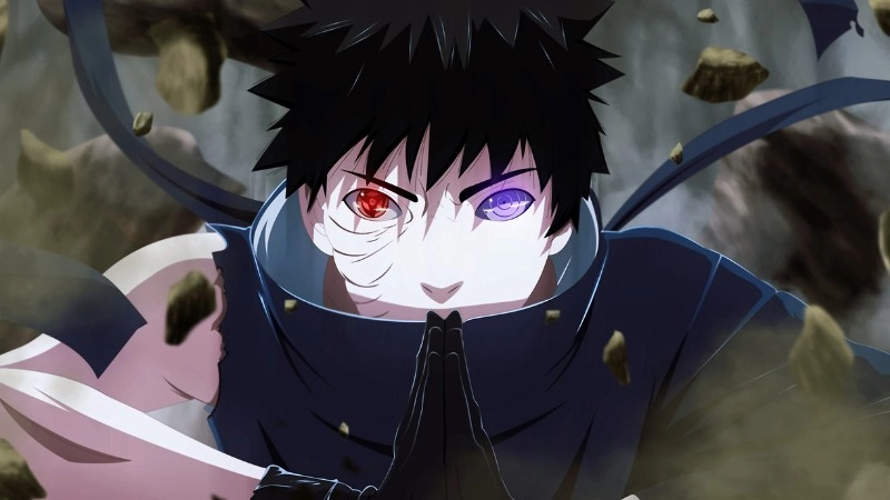 Obito Uchiha với ánh mắt đầy u uất và bí ẩn