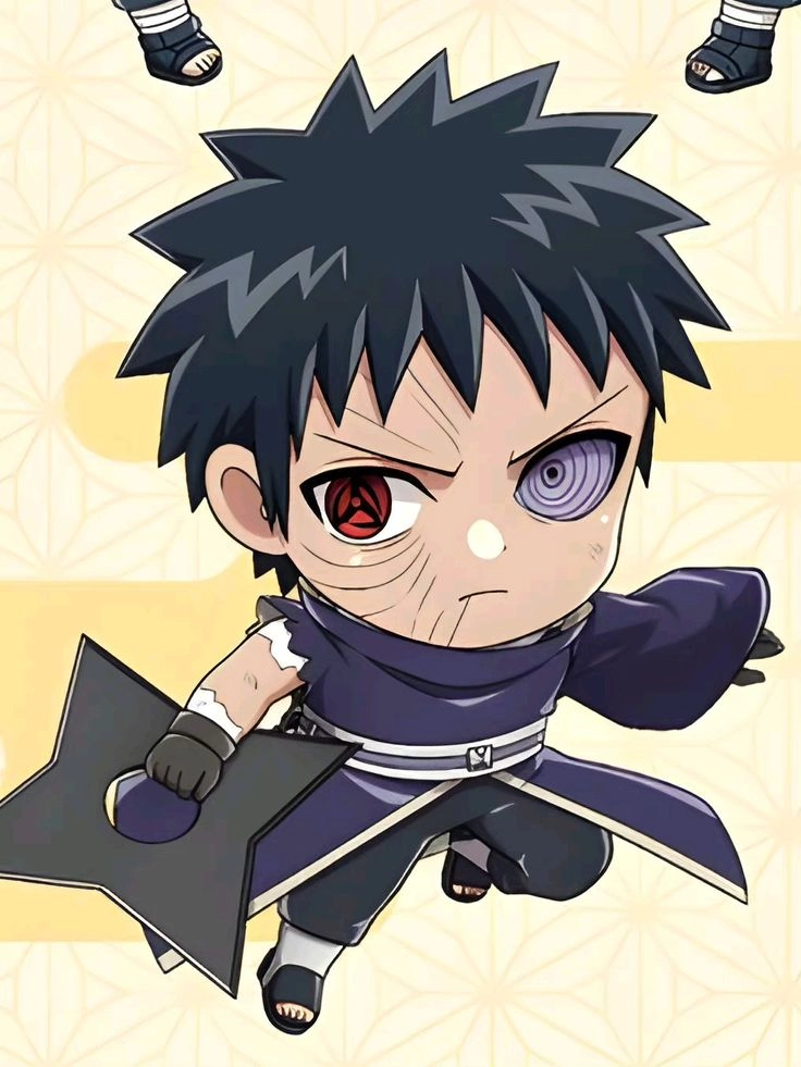 Uchiha Obito Chibi vẻ ngoài ngộ nghĩnh nhưng ánh mắt u buồn