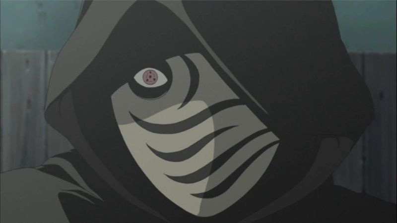 Mat Na Obito che giấu đôi mắt đỏ rực của Uchiha