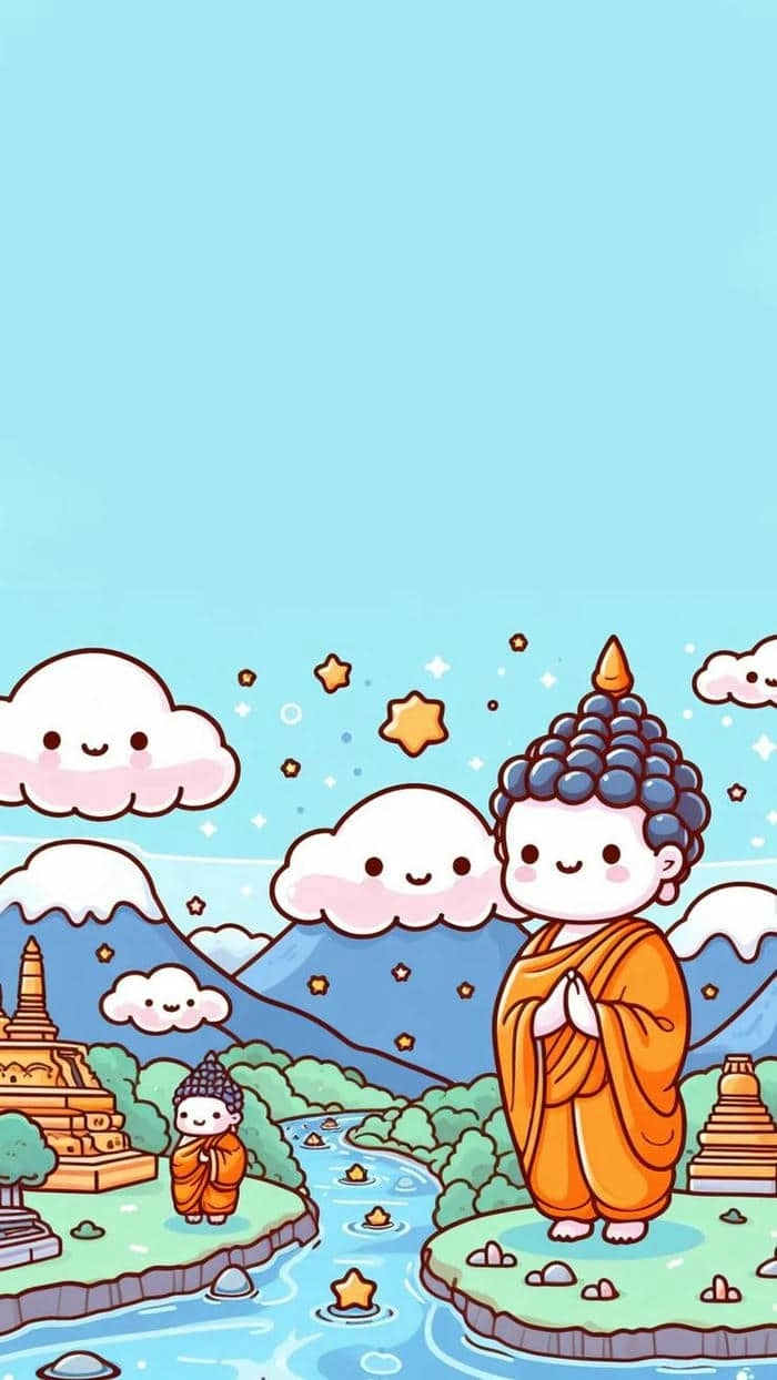 Chiêm ngưỡng vẻ hiền từ của đức phật chibi
