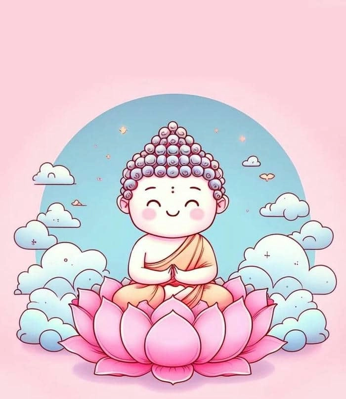 Tự học cách vẽ phật chibi bằng nét đơn giản
